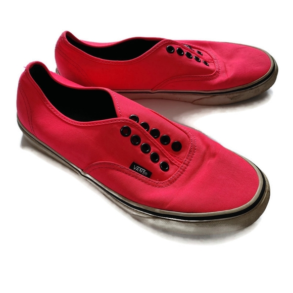 Vans Shoes - Vans Hot Pink Low Top Shoes mens 7.5 womens 9